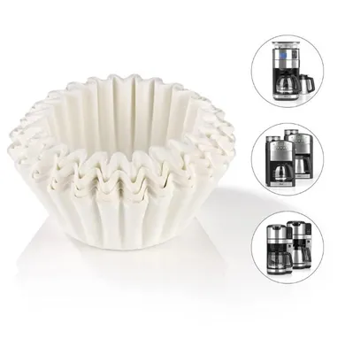 Produktbild von Fur BEEM  Universal-Korbfiltertüten 100 Stück - 10 Tassen | 80/200mm Papierfilter für Kaffeemaschinen mit Korbfilter