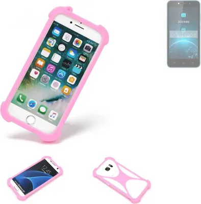 Produktbild von K-S-Trade Handy Hülle kompatibel mit Lava Z21 Schutz Hülle Bumper Silikon Schutz Hülle Cover Case Silikoncase Silikonbumper TPU Softcase