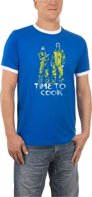 Produktbild von Touchlines Herren T-Shirt Breaking Bad , Kontrast Blau/Weiss, S
