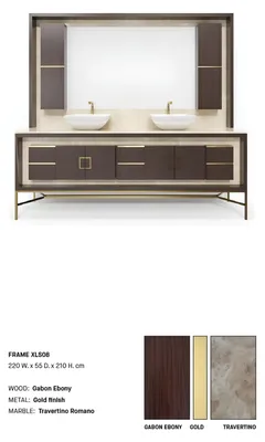 Image de Armoire de salle de bain brune Meuble de salle de bain Étagère de salle de bain Étagères en bois