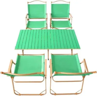 Produktbild von Camping Tischset - Klapptisch und Stühle - Outdoor Aktivitäten - Leicht und tragbar - Verschiedene Größen - Mehrere Farben
