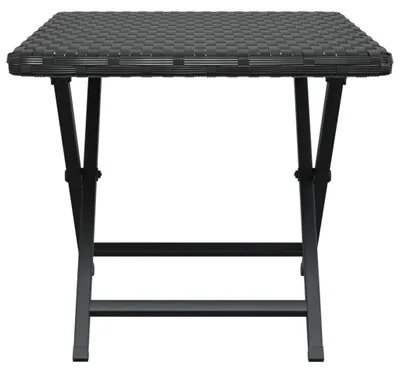 Obrázek produktu pro vidaXL Skládací stůl černý 45x35x32 cm Poly ratan