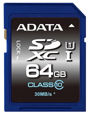 Obrázek produktu pro Adata ADATA SDXC 64GB UHS Class 10