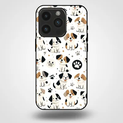 Productafbeelding van Smartphonica telefoonhoesje voor iPhone 14 Pro met hondenprint - TPU achterkant, hoesje met hondenmotief