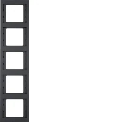 Produktbild von Berker RAHMEN 5-FACH SENKRECHT K.1 (13537006 ANTHRAZIT)