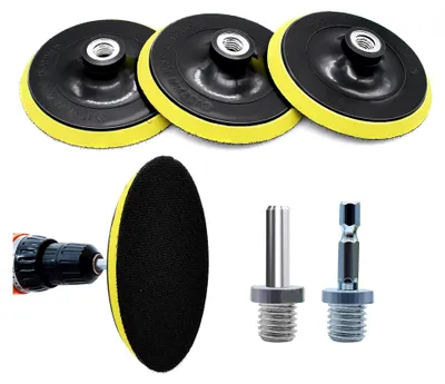 Produktbild von 3 Stück Klett-Schleifteller 125 mm für Exzenterschleifer und Winkelschleifer