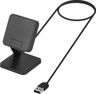 Produktbild von kwmobile USB Ladegerät kompatibel mit Xiaomi Mi Band 8 Pro - USB Kabel Charger Stand - Smart Watch Ladestation - Docking Station - Ladekabel mit