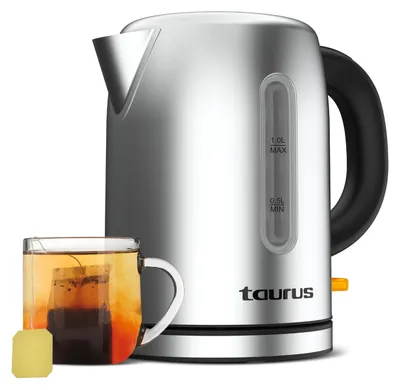 Wasserkocher 2400 W, 1 l, Edelstahl, automatische Abschaltung