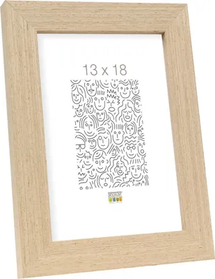 Image de Cadre photo en bois Deknudt S46BH, chêne clair, 10 x 15 cm