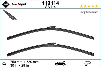 Produktbild von SWF DAS ORIGINAL Scheibenwischer Wischblatt Vorne für FORD S-Max (CJ) Rahmenlos