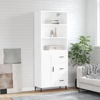 Produktbild von vidaXL Highboard Weiß 69,5x34x180 cm Holzwerkstoff