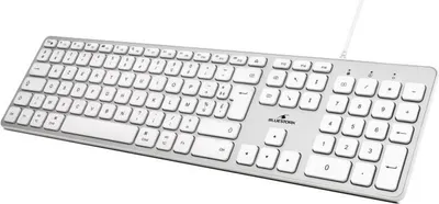 Obrázek produktu pro Tastatura franceza, Bluestork, Alb