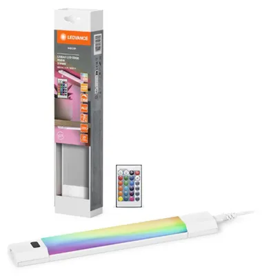 Produktbild von Ledvance LED Unterbauleuchte Linear Edge Sensor Weiß 30cm 4W 230lm RGBW warmweiß 3000K Fernbedienung dimmbar