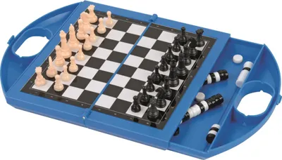 Obrázek produktu pro Jumbo Chess & Draughts Travel, Stolní hra, Strategie, 7 rok/roky, Cestovní edice
