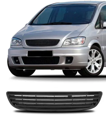 Kühlergrill Sportgrill Gitter Front Grill ohne Emblem Schwarz für Opel Zafira A – Produktansicht