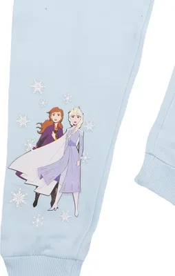 Produktbild von Disney Frozen Jogginghose für Mädchen - Die Eiskönigin Kinder Trainingshose Sweathose Hose Blau 122-128