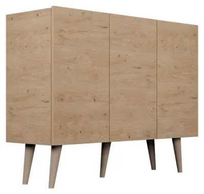 Produktbild von Buffet Toronto mit 3 Türen, Holzoptik, 120cm
