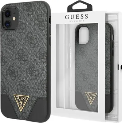 Image de Guess Guhcn61Pu4Ghbk Iphone 11 6,1 / Xrszary/Grey Hardcase 4G Triangle Collection