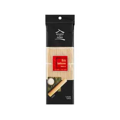 A product shot of a sushi rolling mat in its packaging.