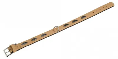 Produktbild von Karlie Art Buffalo Oak Halsband - Beige/Schwarz, 70cm, 40mm