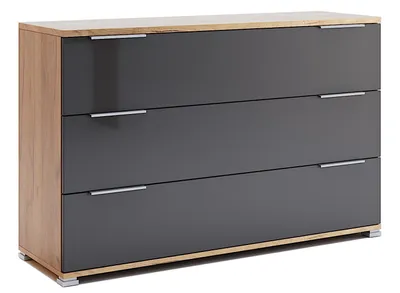 Produktbild von Kommode Lava – 3 Schubladen – Modern – 100×80×46 cm – Stauraum für Wohnzimmer Schlafzimmer Flur