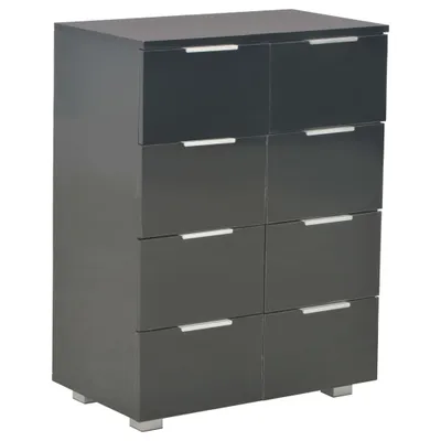 Produktbild von Sideboard Hochglanz-Schwarz 60x35x80 cm Holzwerkstoff