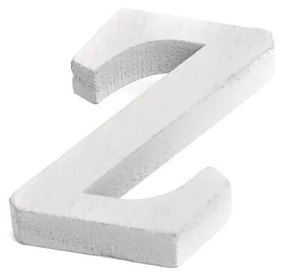 Produktbild von Kleiner Holz-Buchstabe Z Weiß 5cm Hochzeit - Einheitsgröße