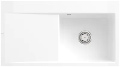 Produktbild von Villeroy & Boch Keramikspüle 33511FR1, Subway Style 50 Flat Flächenbündige Spüle - inkl.