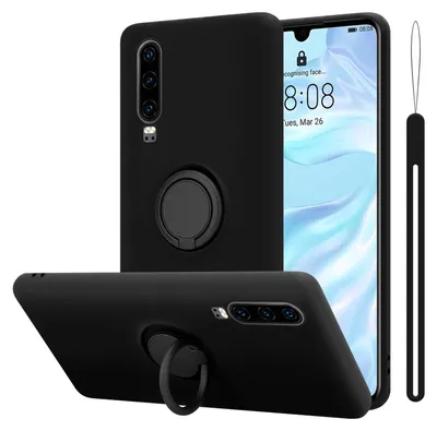 Image de Cadorabo Housse pour Huawei P30 Housse de protection en noir Housse pour portable TPU Etui Case Cover