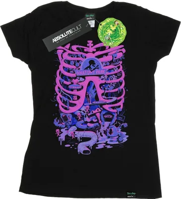 Image de Rick And Morty - "Anatomy Park" T-shirt pour femme BI52507 (M) (Noir)