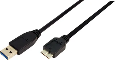 Produktbild von LogiLink 3m USB 3.0, 3 m, USB A, Micro-USB B, USB 3.2 Gen 1 (3.1 Gen 1), Männlich/Männlich, Schwarz