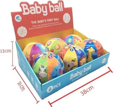 Produktbild von Weiche Stoffbälle 13cm für Kleinkinder, Einzelverkauf