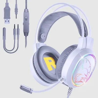 Produktbild von RGB-Gaming-Headset – Kompatibel mit mehreren Plattformen, mit Mikrofon
