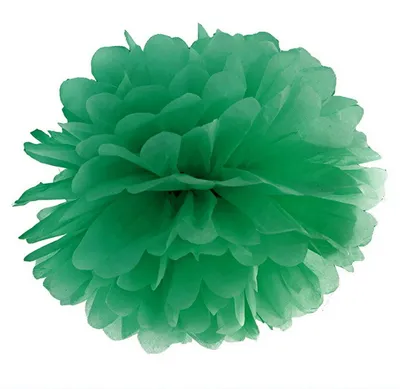 Produktbild von Papier Pompon 35 cm Dekoration Hochzeit Grün