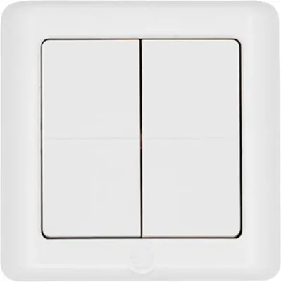 Produktbild von Shelly BLU Wall Switch 4 ZB, DK Format - Zigbee Wandschalter, Weiß