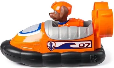 Immagine prodotto di Paw Patrol Veicolo Zuma con personaggio, 15 cm, plastica riciclata, personaggio rimovibile