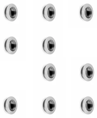 Produktbild von Emuca Lot von 10 Möbelknopfe Benetusser, Durchmesser 41mm, Zamak, Nickel satiniert