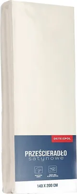 Obrázek produktu pro Prostěradlo, mikrosatin, kvalitní 120x200cm Ekru