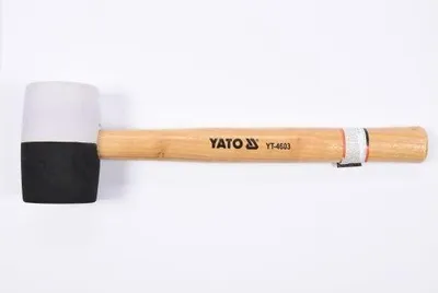 Zdjęcie produktu dla Yato YT-4603, Guma, Drewno, Czarny, Biały, Drewno, 34,1 cm, 580 g, 5,8 cm