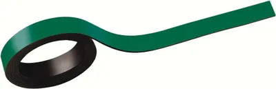 Produktbild von MAUL Magnetstreifen 1 m Metall Band 2 Stück magnetisch kunststoffbeschichtet beschriftbar 1 m x 1 cm x 1 mm grün