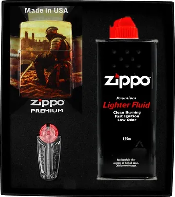 Produktbild von ZIPPO Feuerzeug-Set KINGHT DESIGN  Geschenk No1