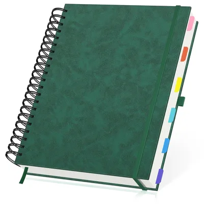 Produktbild von A4 Spiralnotizbuch mit Kunstlederumschlag und 120 Blättern
