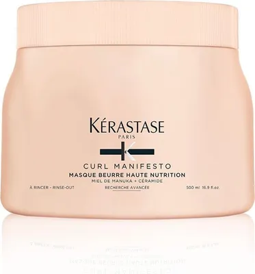 Image de Kérastase – Curl Manifesto – Beurre Haute Nutrition – Masque capillaire pour cheveux bouclés ou frisés – 500 ml