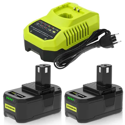 2er-Pack 18V Ersatzakku, kompatibel mit P108/P117 & RB18L-Serie