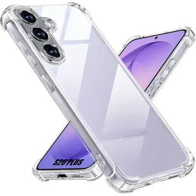 Image de Coque pour Samsung Galaxy S26 Plus, Protection Silicone Antichoc Slim Coins Renforcés Transparent