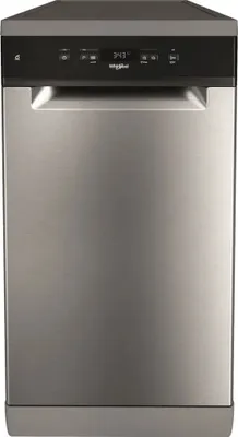 Obrázok produktu pre Whirlpool WSFC 3M27 X, Voľne stojaci, Slimline (45 cm), Nerezová oceľ, Čierna, Tlačidlá, 1,3 m