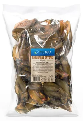 Produktbild von Petmex Rinderohren, 50 Stück. Natürlicher Hunde-Kau-Leckerli.
