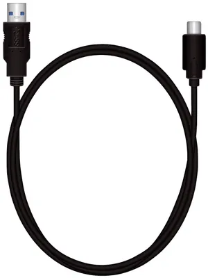 Productafbeelding van MediaRange MRCS160 USB 3.0 Type-C kabel met aansluitkabel - 1,2 meter, zwart