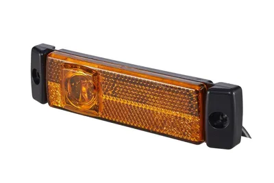 Image de Feu de position latéral LED 2 pôles avec câble HELLA pour FELDBINDER