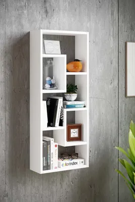 Produktbild von VCM Holzregal hängend | platzsparendes Regal | Maße: H. 92 x B. 36 x T. 15 cm | Elegantes Regal hängend | Aufbewahrungsregal | Bücherregal | Wandboard - Vilota